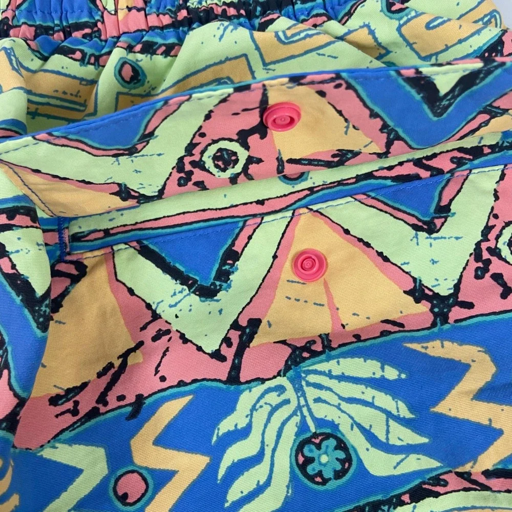 Patagonia Baggies Shorts Mens Size S High Hopes Geo Salamander Green Swim‎